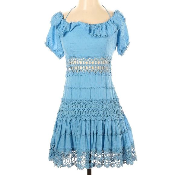 Free People Cruel Intentions Crochet Mini Dress - Picture 1 of 6